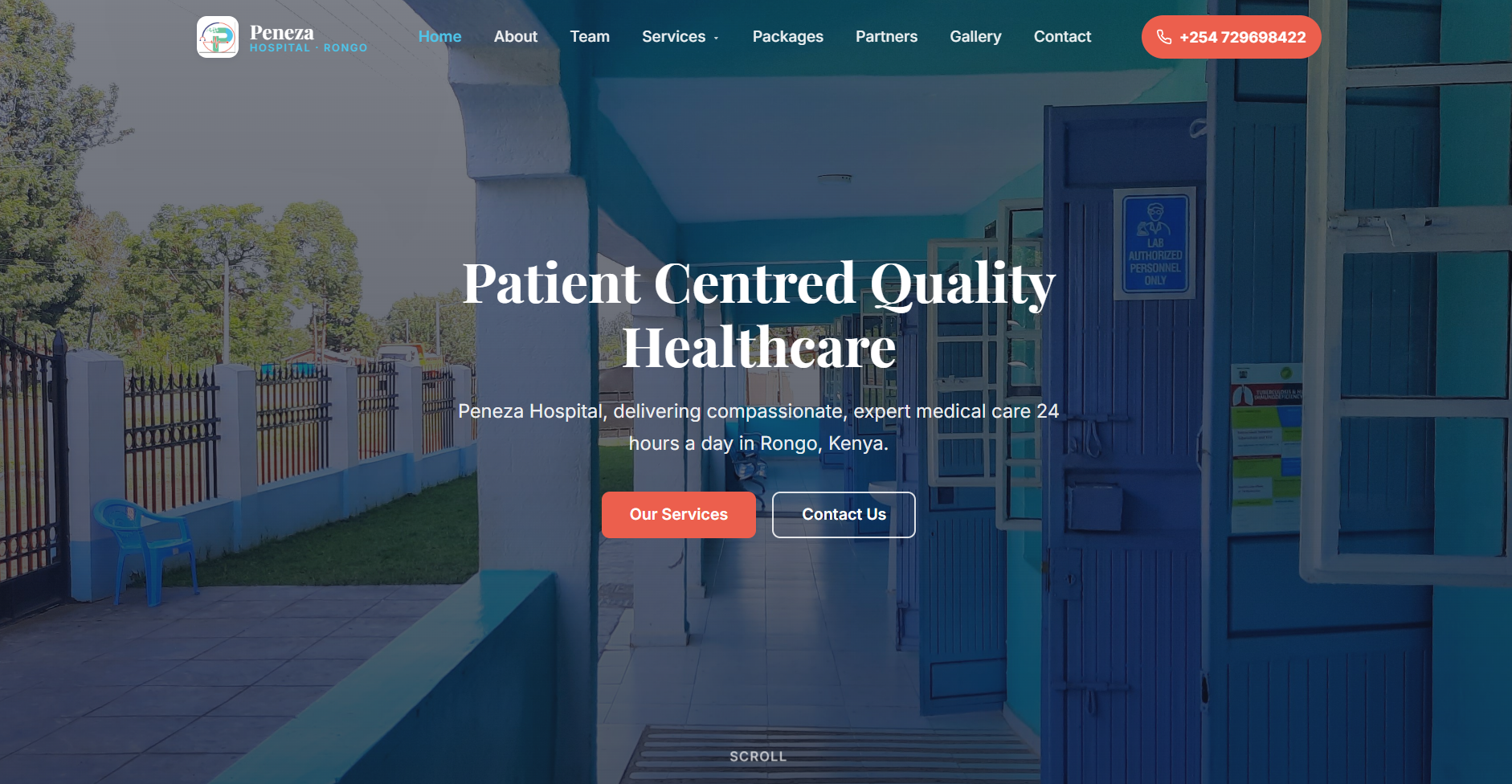 Peneza Hospital, a site for a 24-hour patient-centered healthcare facility in Rongo, Kenya